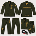 SAGR Premium Jiu-Jitsu Gi - Oasis Gold - Green/Gold