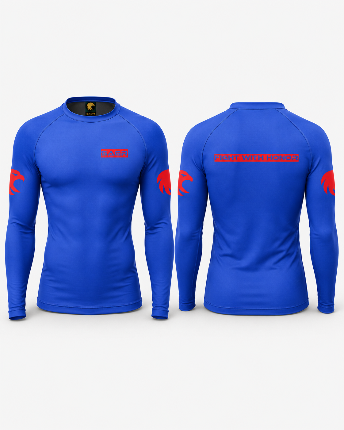 SAGR Premium Jiu-Jitsu Gi - Royal Crimson - Blue/Red